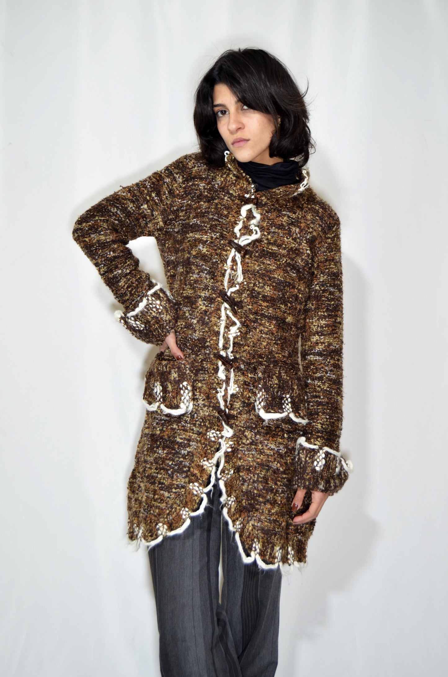 Brown Wool Vintage Coat