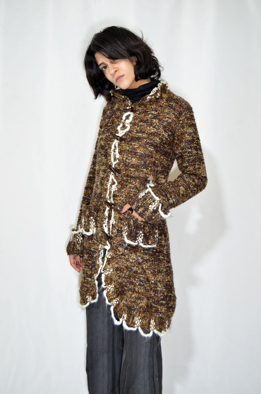 Brown Wool Vintage Coat