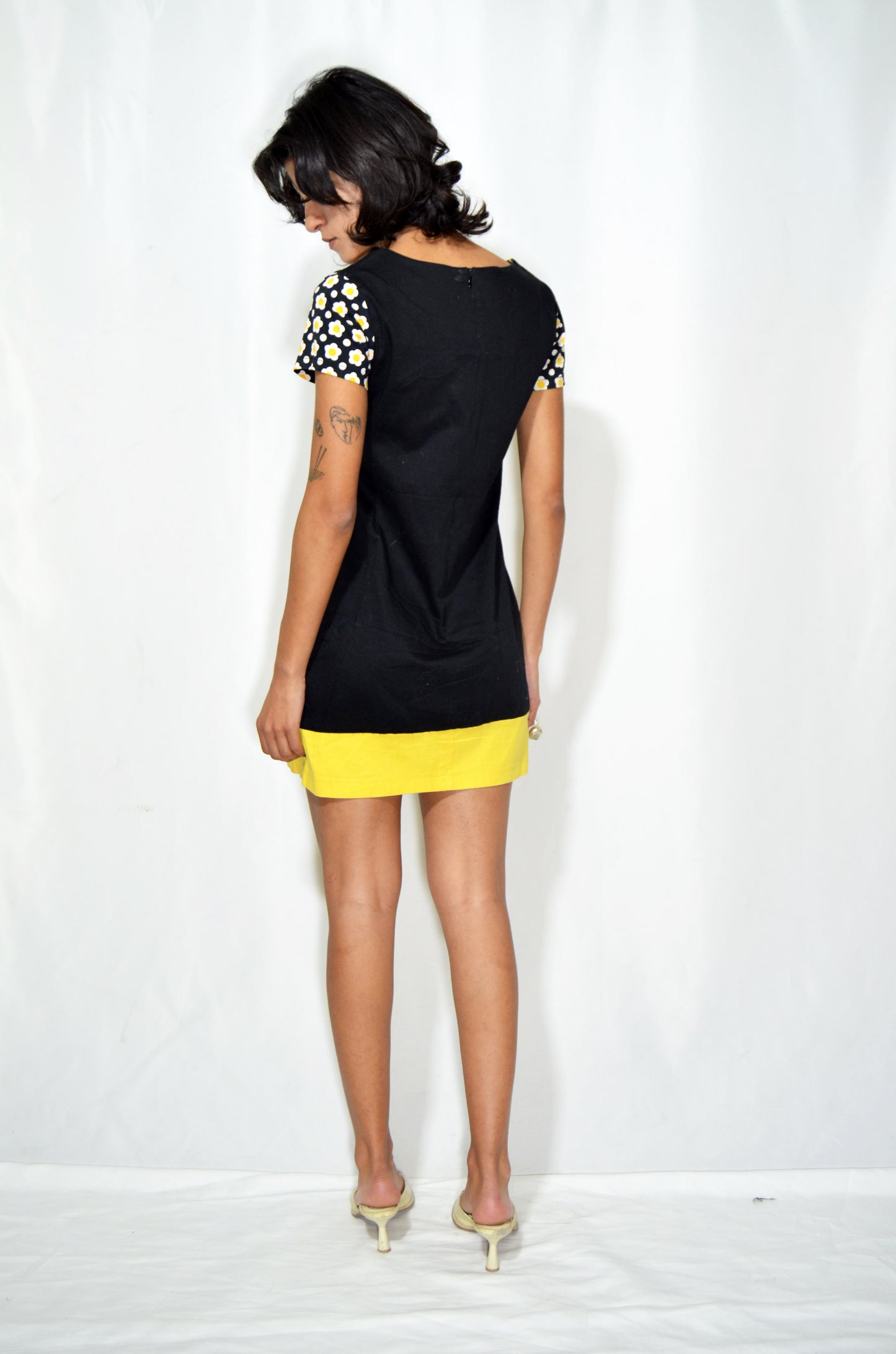 "Hippocampe" Vintage Floral Mini Dress