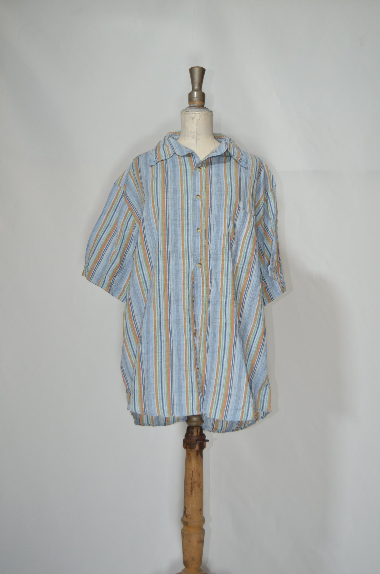 Colorful Stripped Linen Shirt