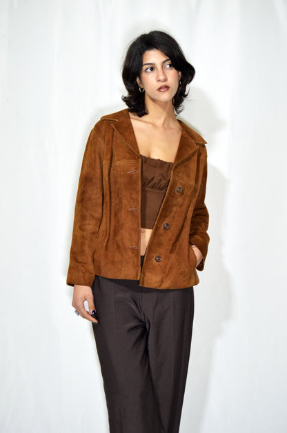 Camel Vintage Suede Jacket