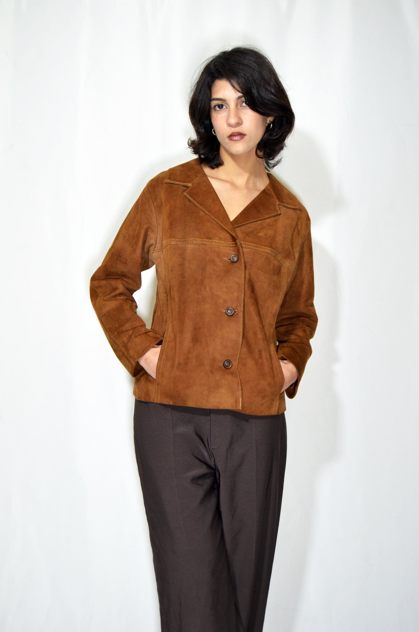 Camel Vintage Suede Jacket