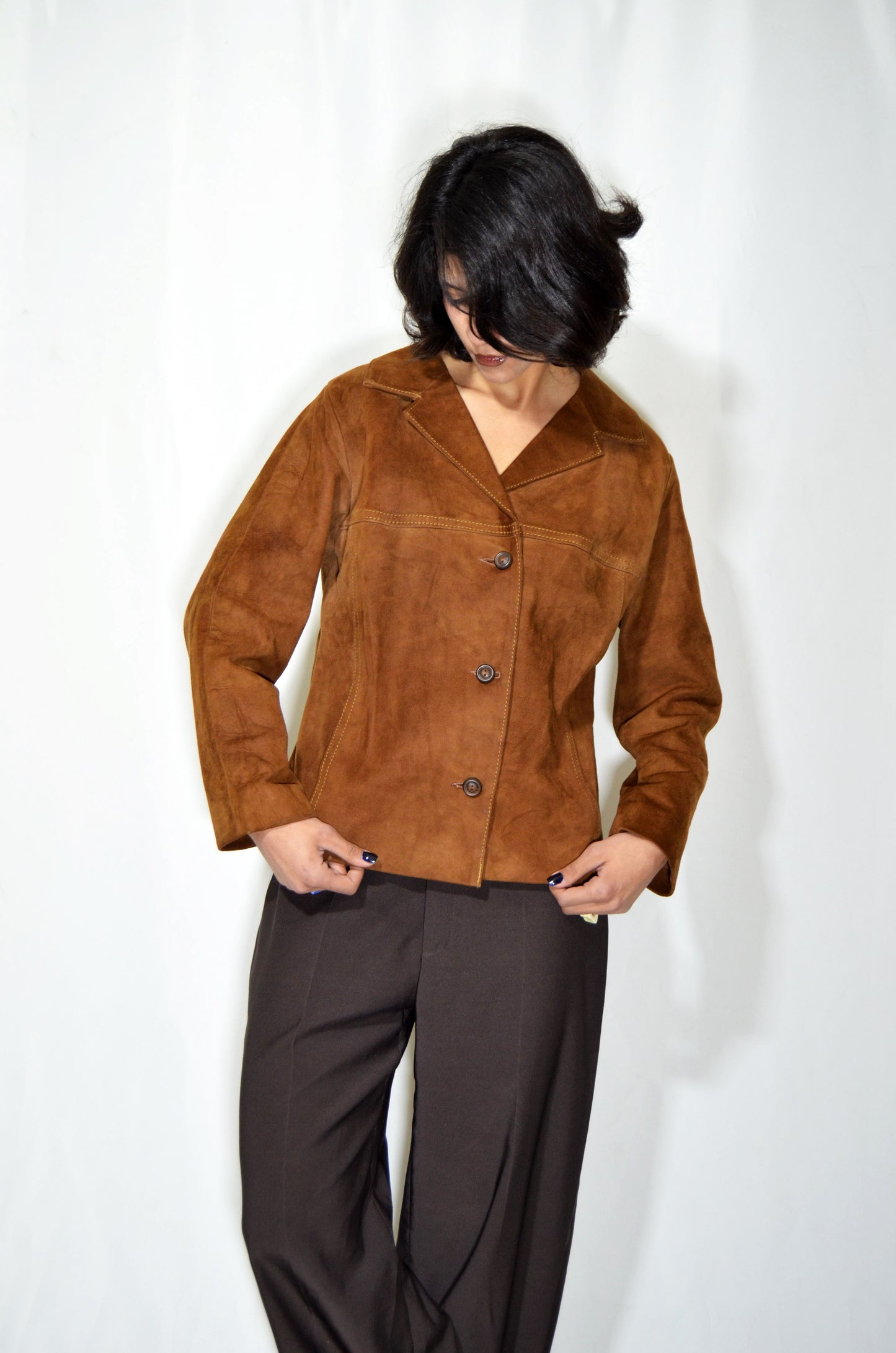 Camel Vintage Suede Jacket