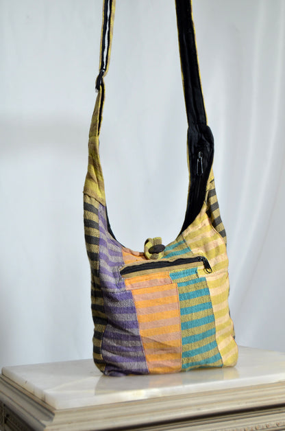 Colorful Patchwork Soft Boho Sling Bag