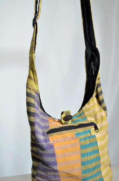 Colorful Patchwork Soft Boho Sling Bag