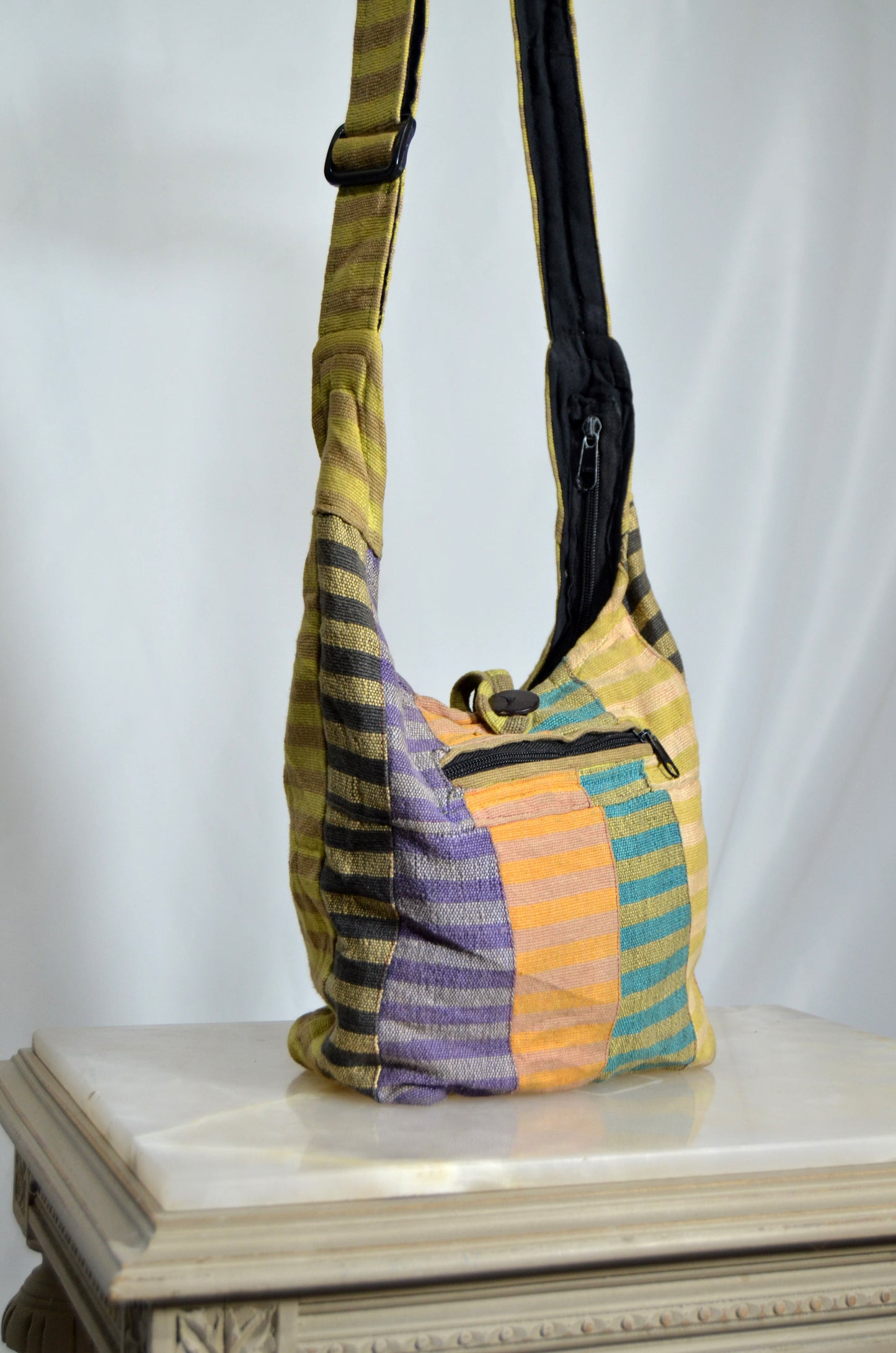 Colorful Patchwork Soft Boho Sling Bag