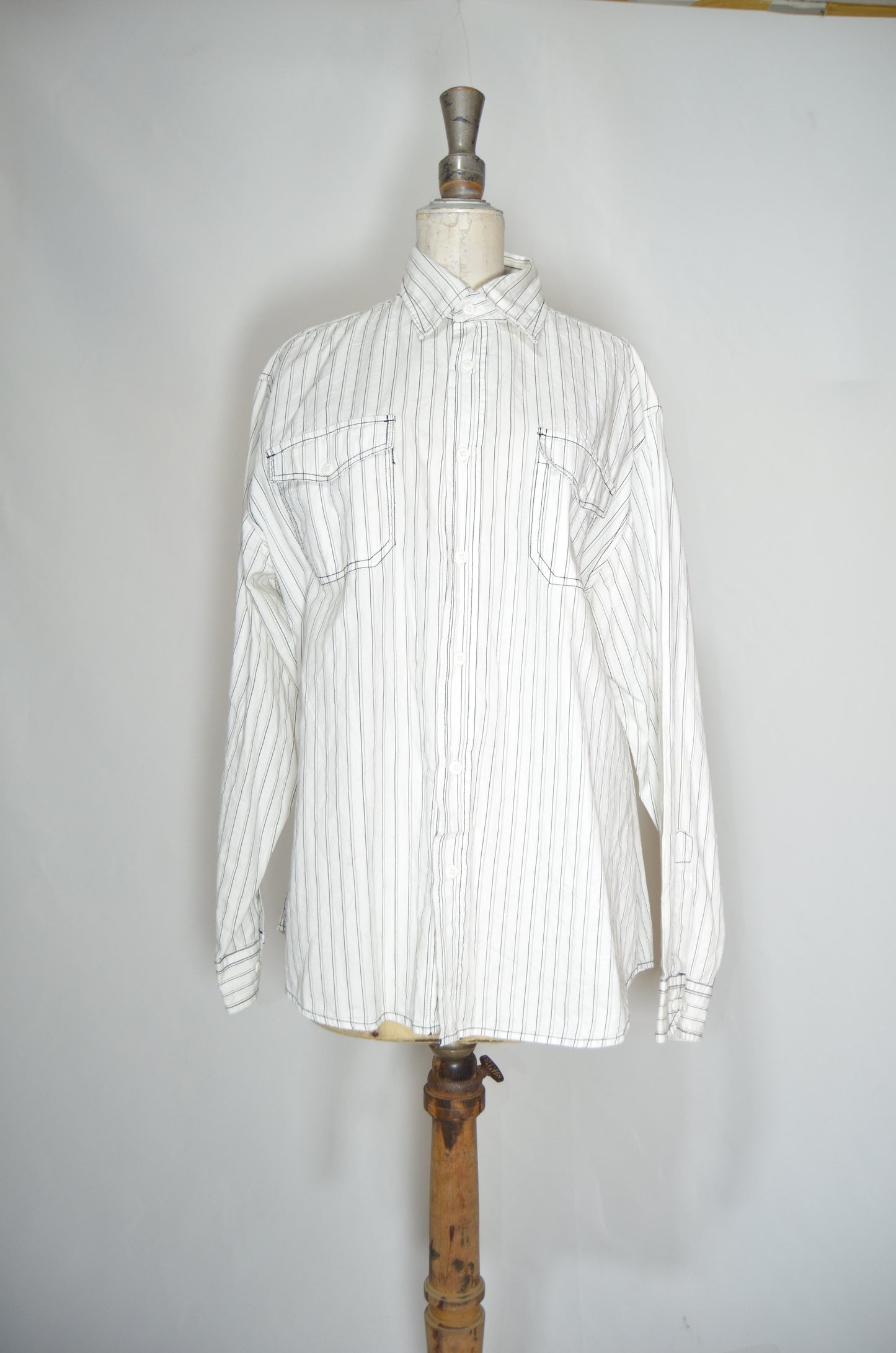 White Stripped Regular Shirt