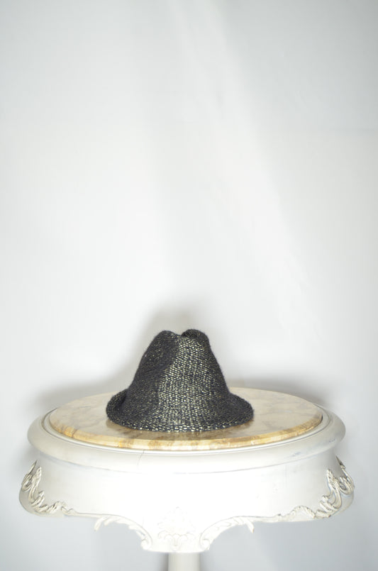 Grey Wool Cloche Hat