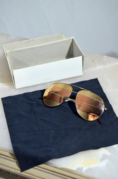 Authentic Vintage Dior Gold Aviator Sunglasses