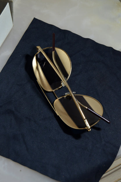 Authentic Vintage Dior Gold Aviator Sunglasses