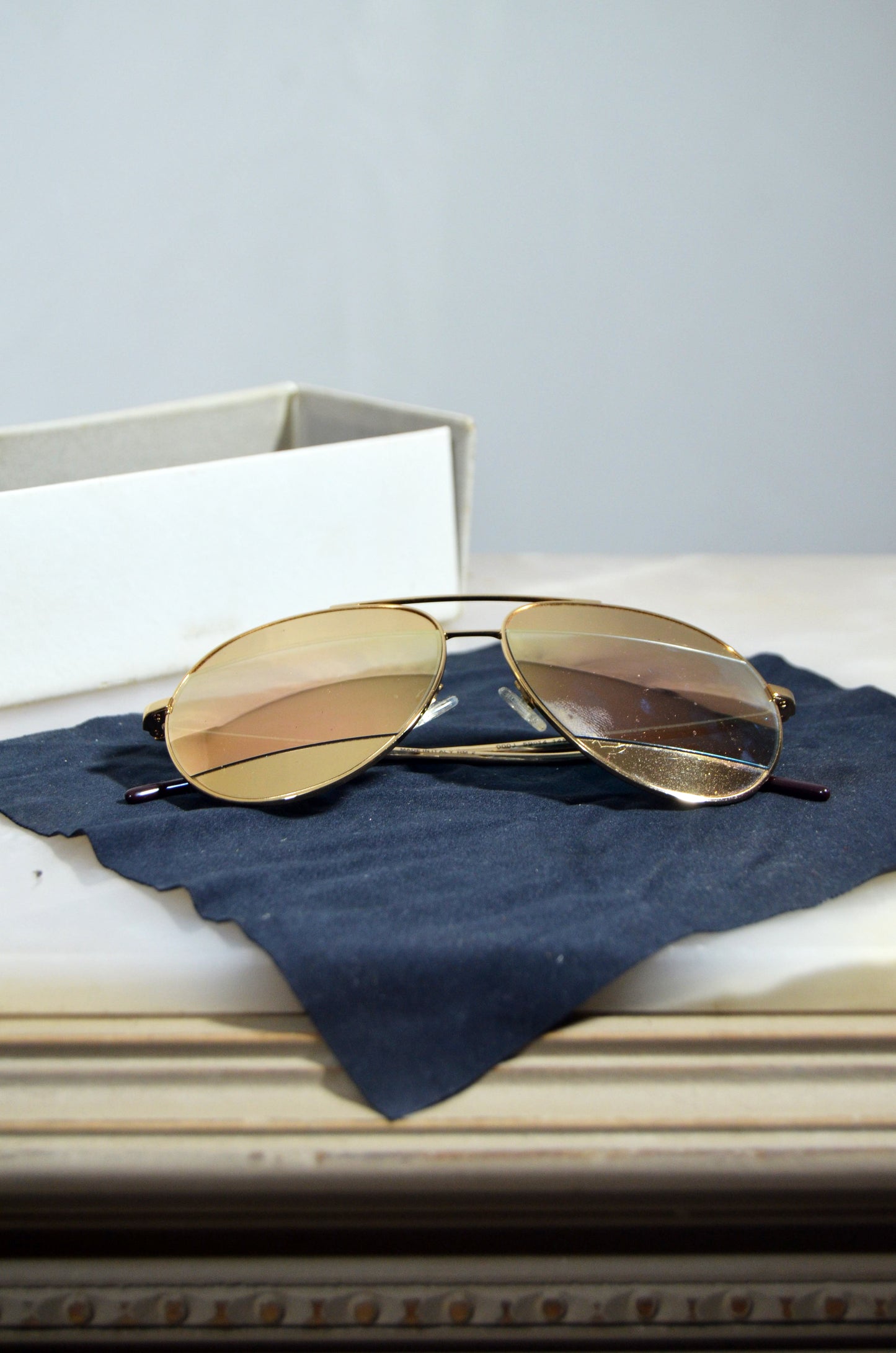 Authentic Vintage Dior Gold Aviator Sunglasses