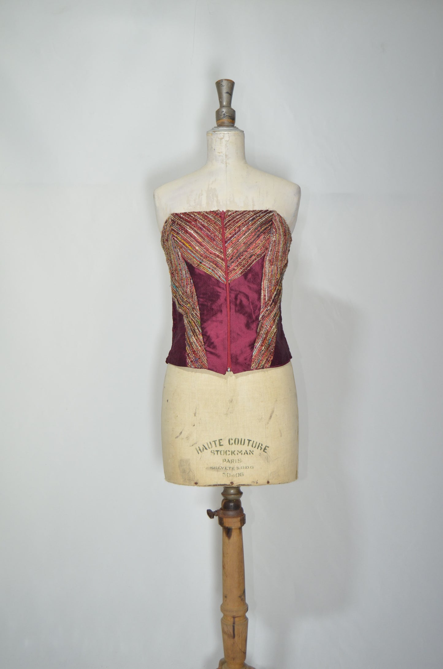 Red Embroidered Corset