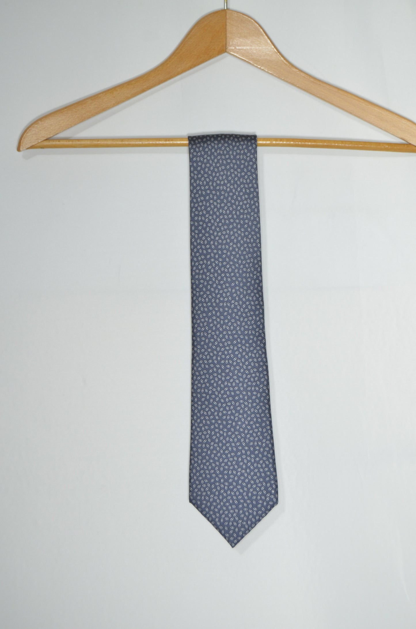 "Hermes" Blue Dotted Tie