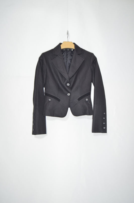 "Imperial" Black Tailored Jacket