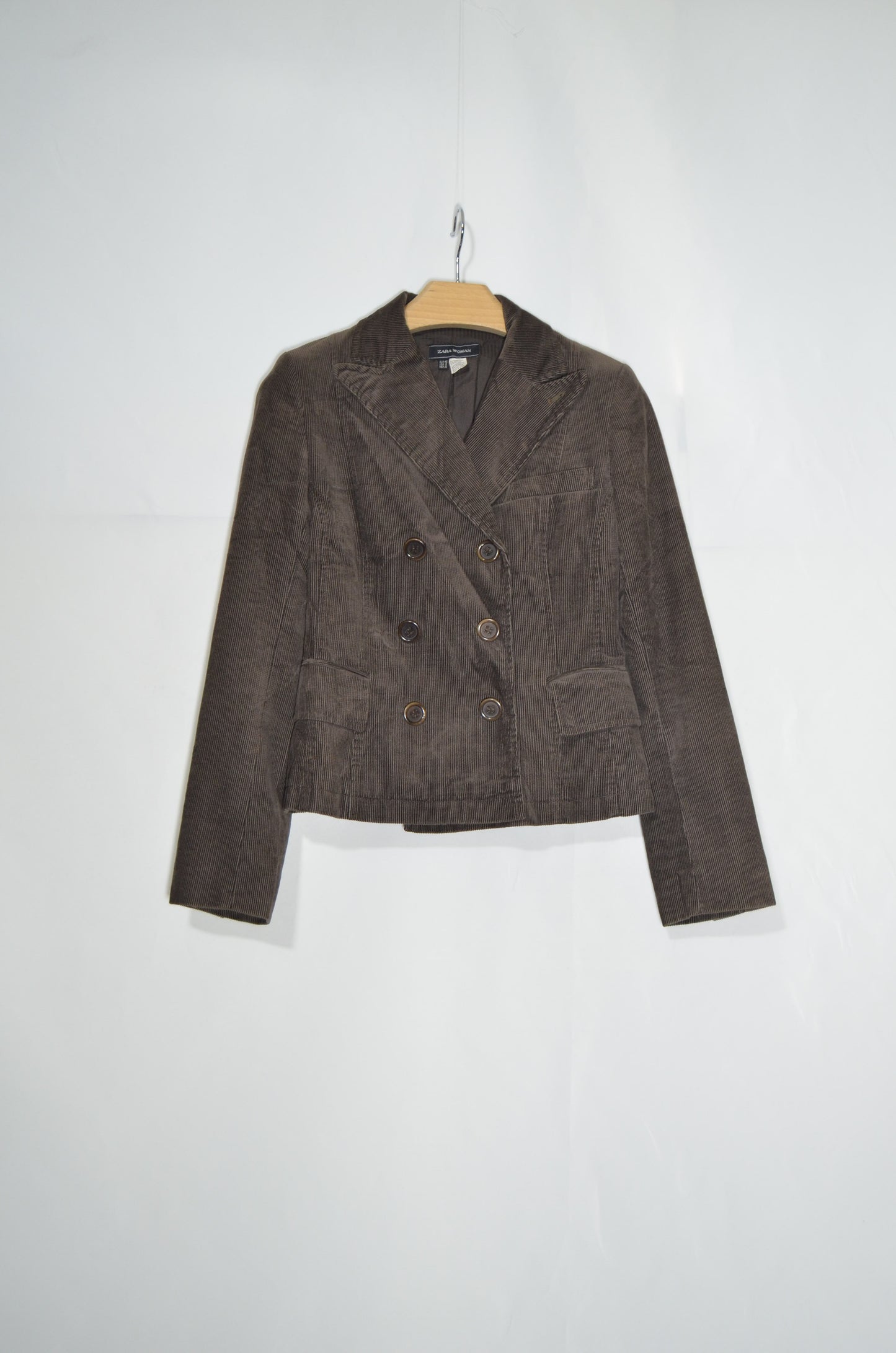 Brown Corduroy Tailored Jacket