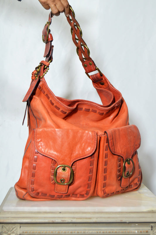 Vintage Coach Leather Hobo
