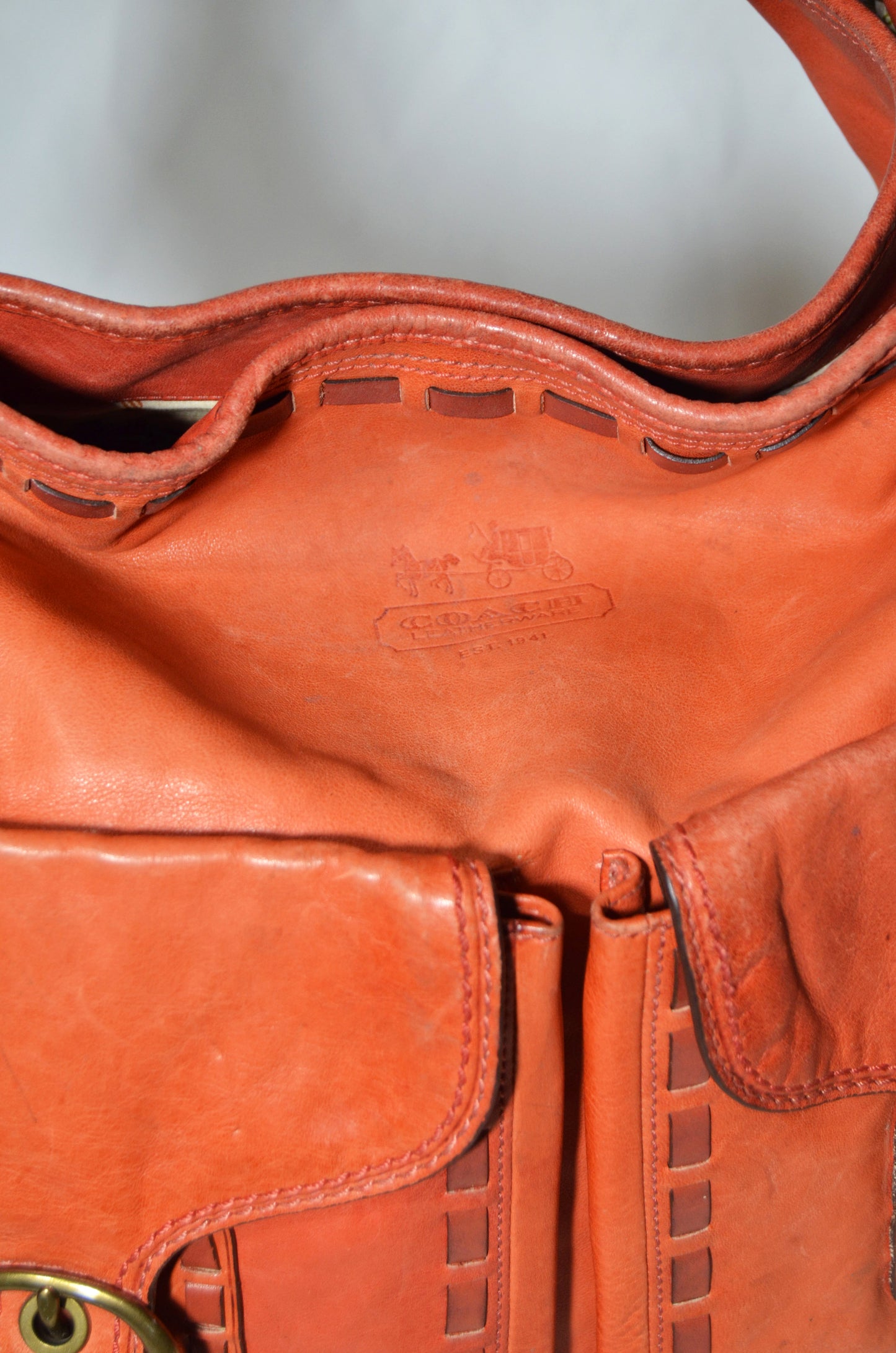 Vintage Coach Leather Hobo