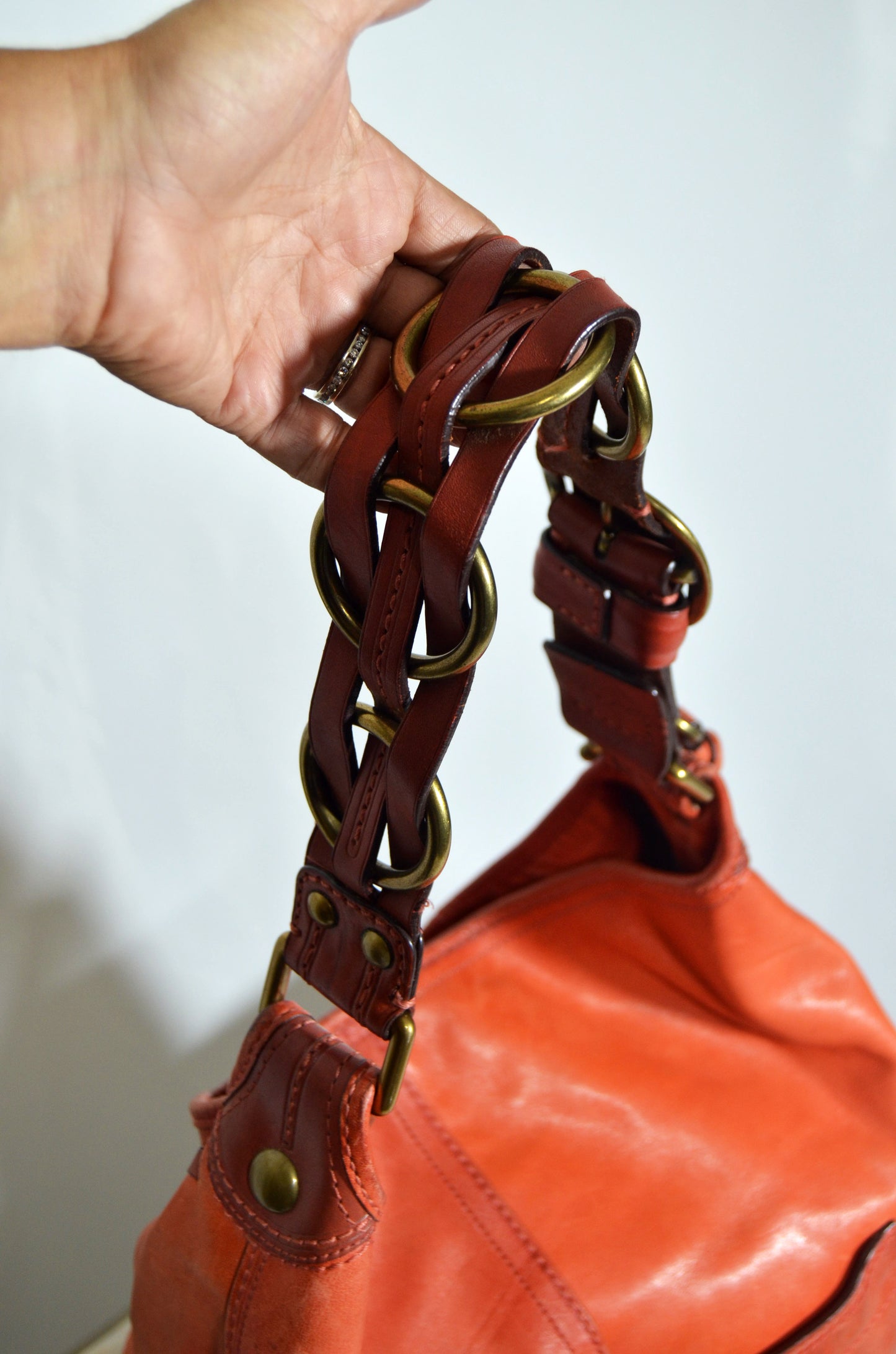 Vintage Coach Leather Hobo