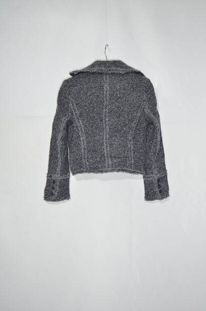 Grey Wool Short Jacket