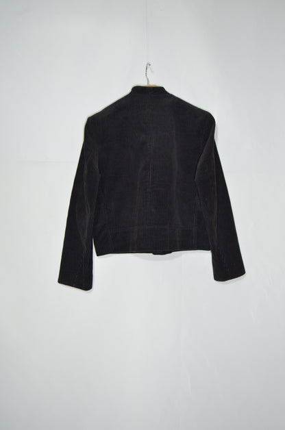 Black Corduroy Tailored Jacket