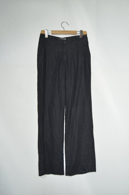 Black Linen Baggy Pants