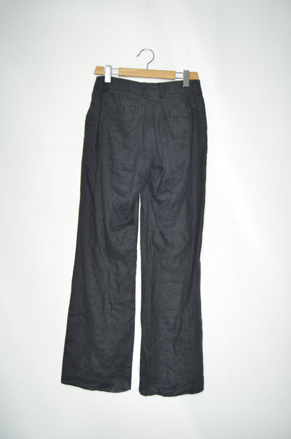 Black Linen Baggy Pants