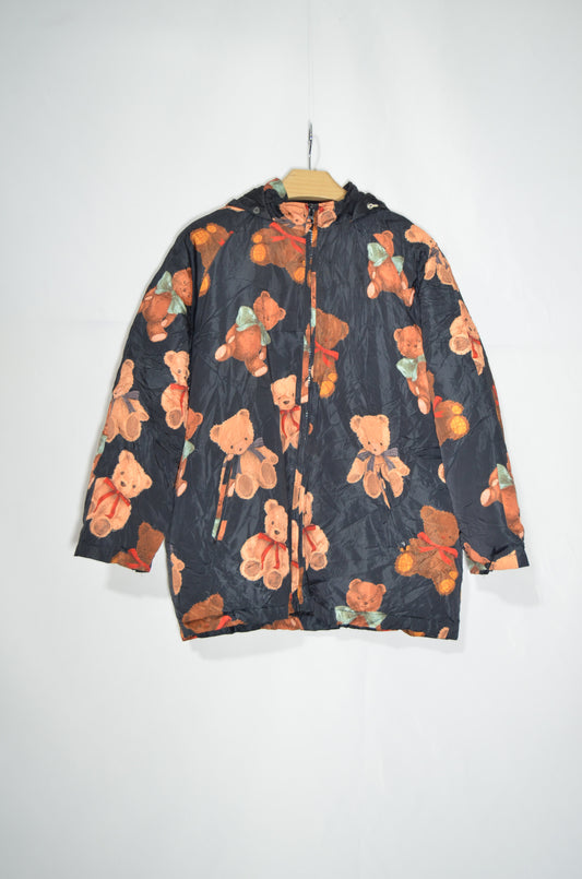 Black Teddy Bear Rain Coat