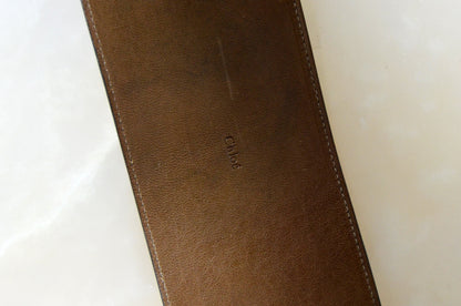 Vintage Chloé Wide Utility Belt — Taupe