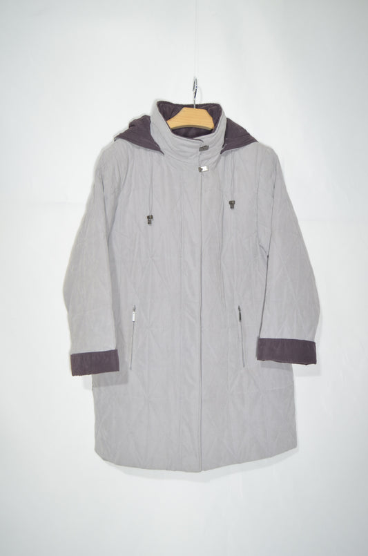 Grey & Purple Rain Coat