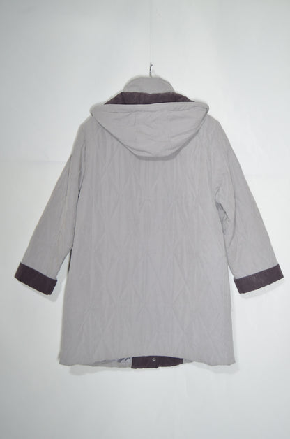 Grey & Purple Rain Coat