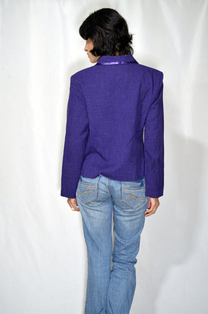 Purple Fitted Vintage Jacket