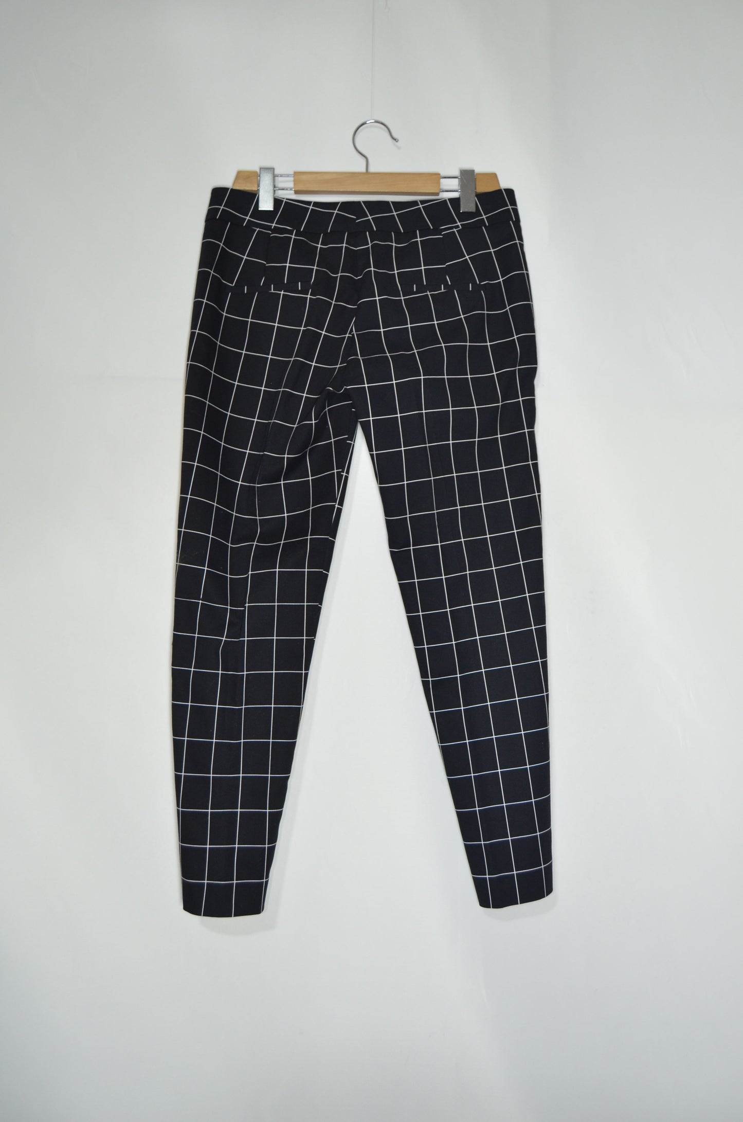 Black & White Stripped Regular Cut Dress Pants