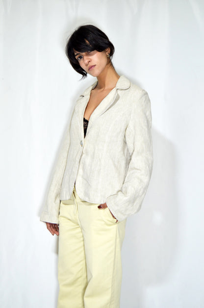 Off-White Vintage Linen Jacket