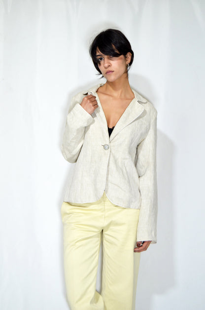 Off-White Vintage Linen Jacket