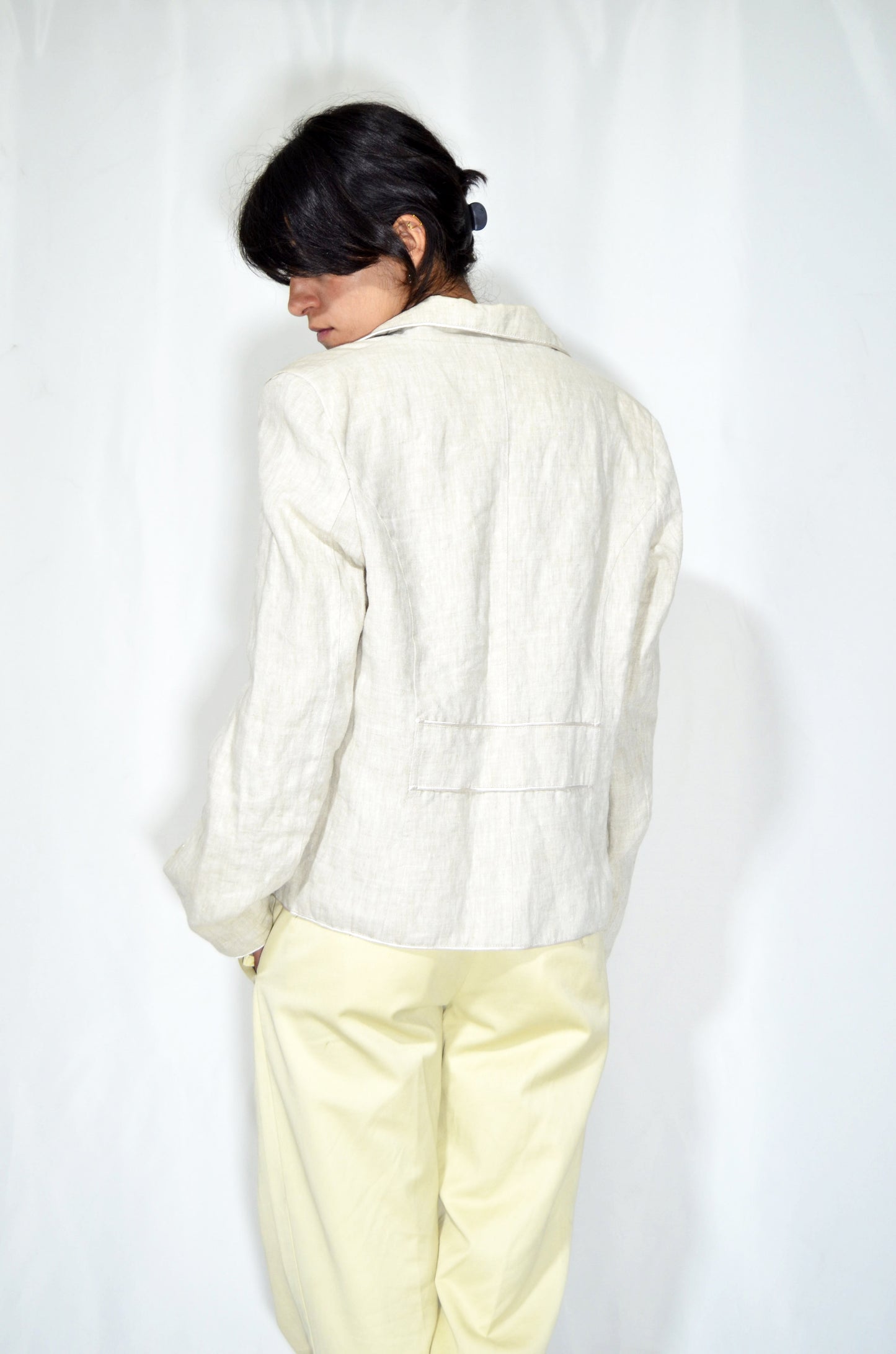 Off-White Vintage Linen Jacket