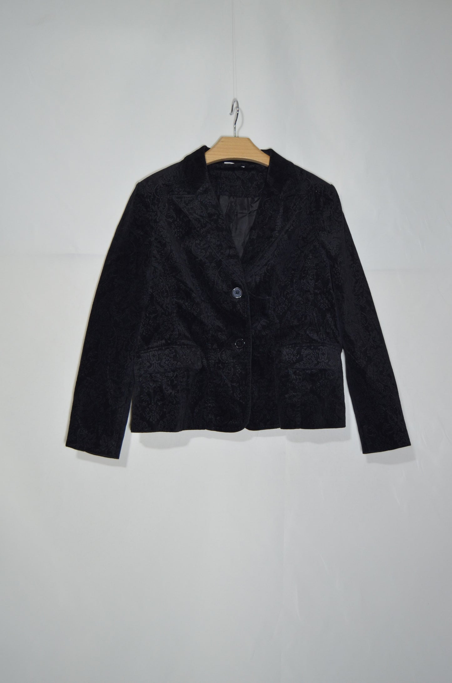 Black Suede Tailored Jacket
