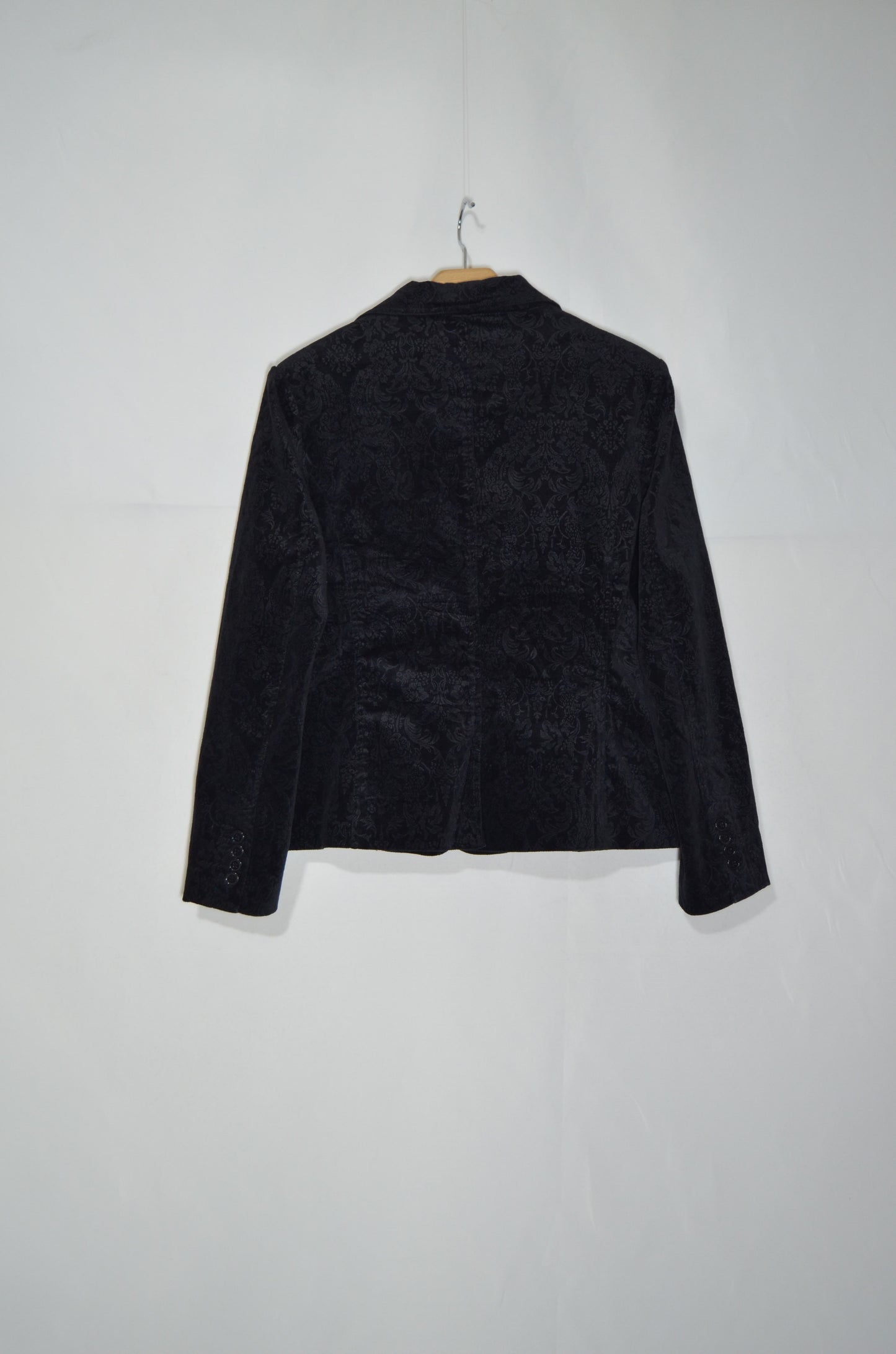 Black Suede Tailored Jacket