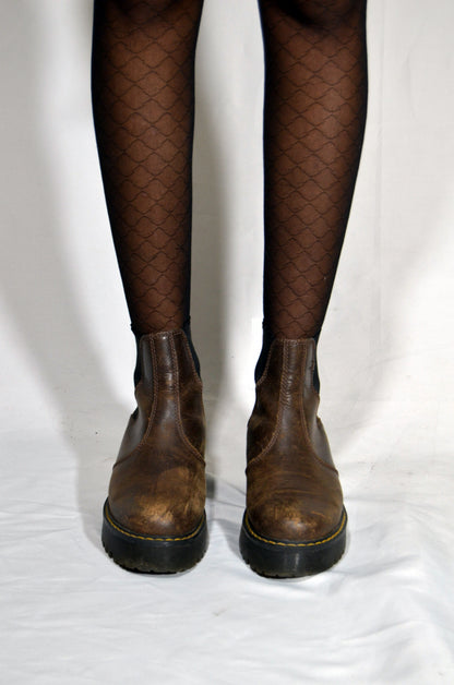 "Dr. Martens" Brown Leather Vintage Boots