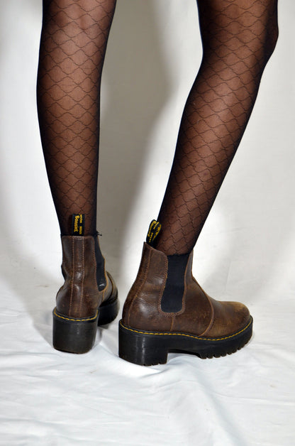 "Dr. Martens" Brown Leather Vintage Boots