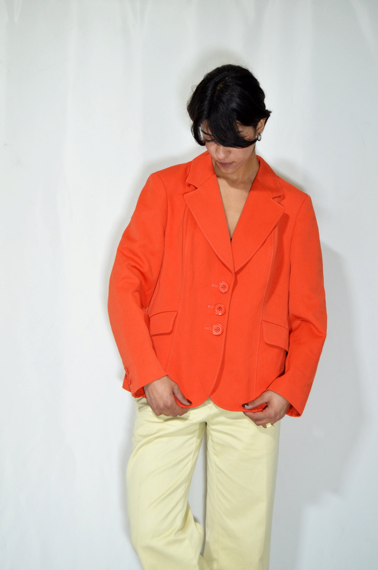 Orange Vintage Tailored Jacket