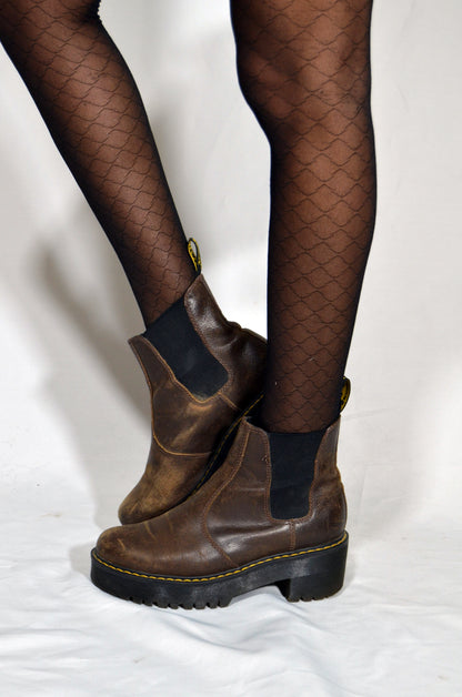 "Dr. Martens" Brown Leather Vintage Boots