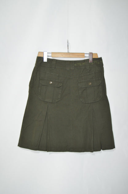 "Tom Tailor" Green Midi Skirt with Pleats