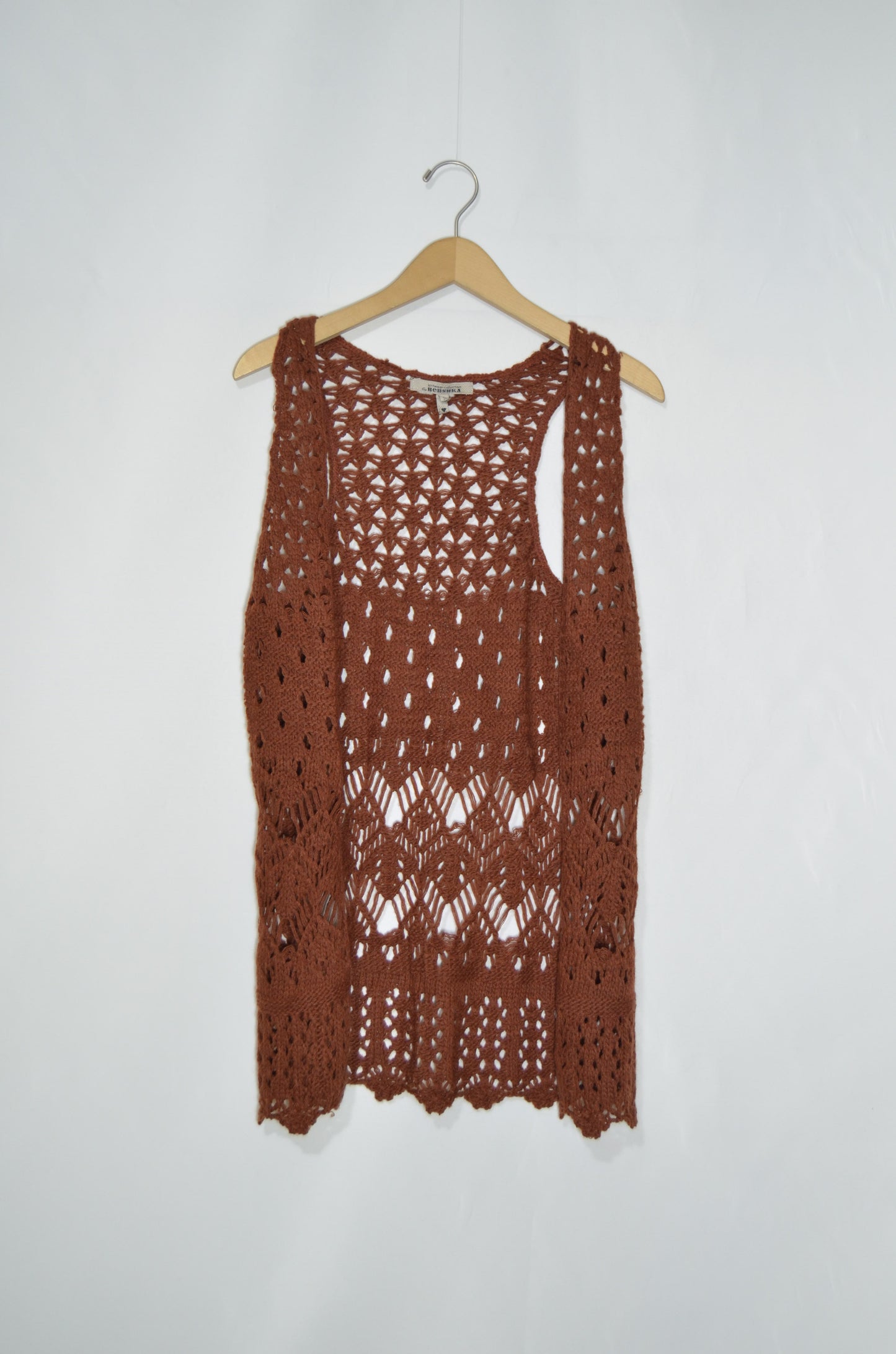 Brown Knitted Gilet