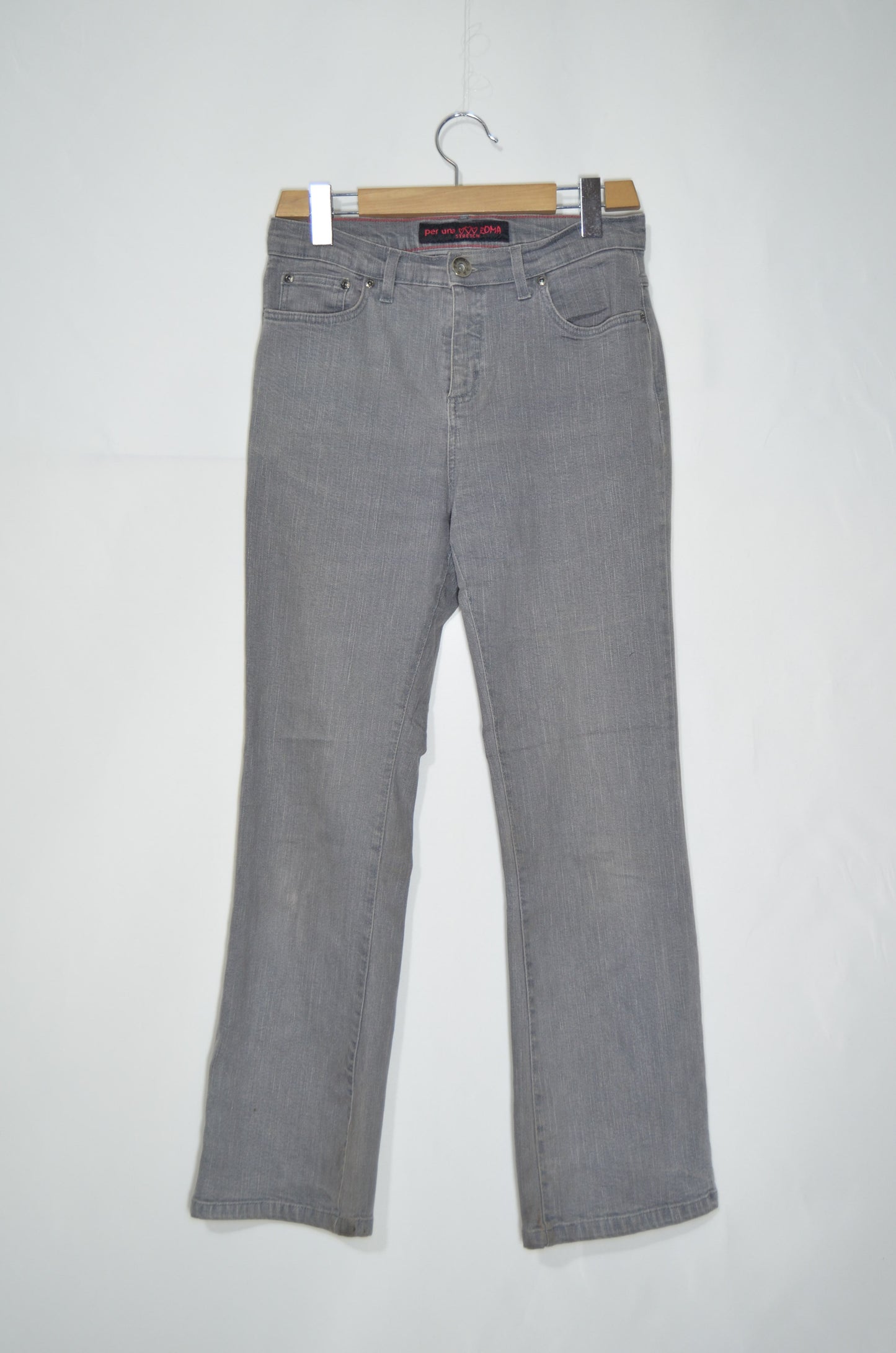 Grey Straight Cut Jeans