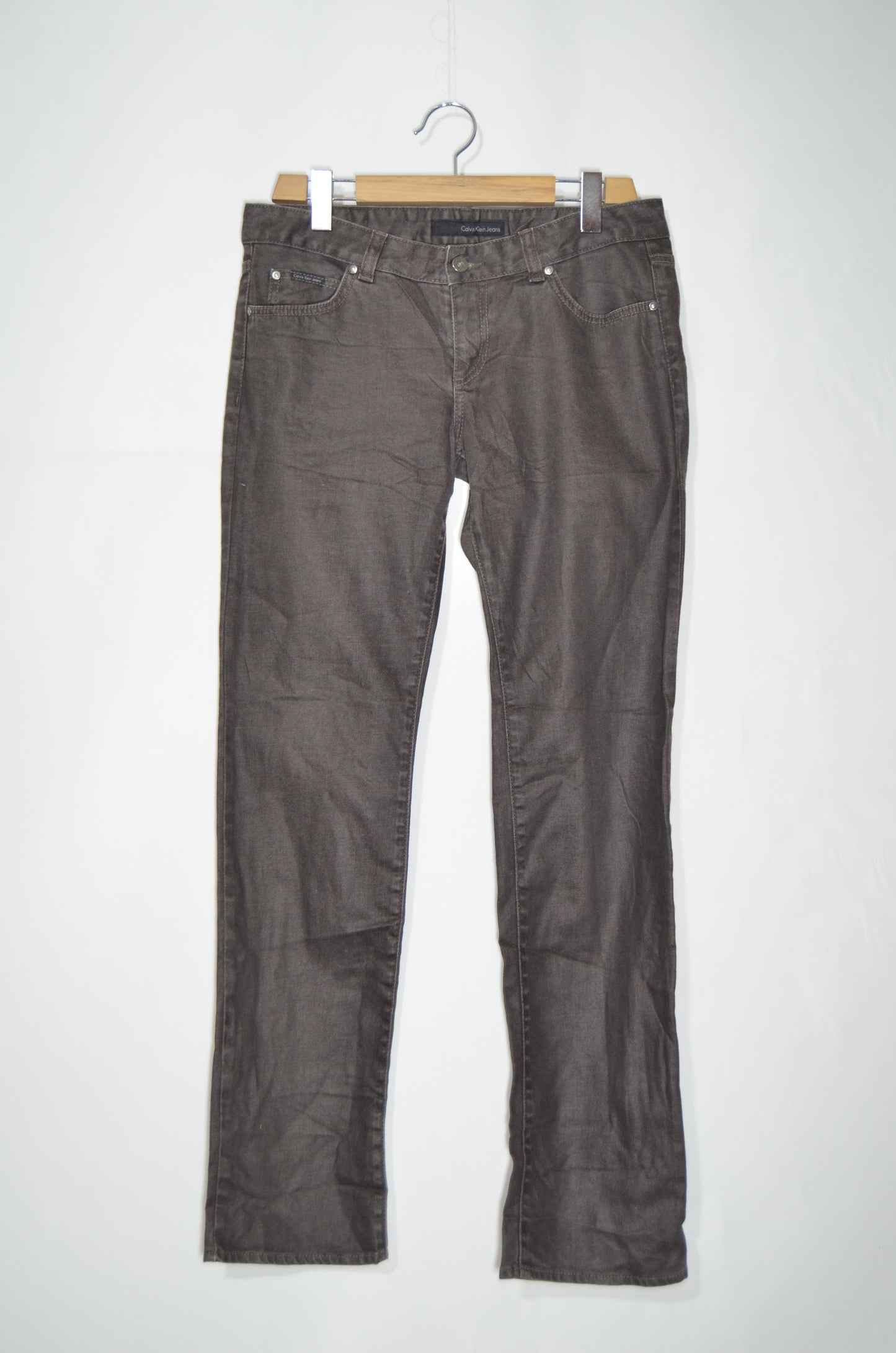 "Calvin Klein" Grey Straight Cut Jeans