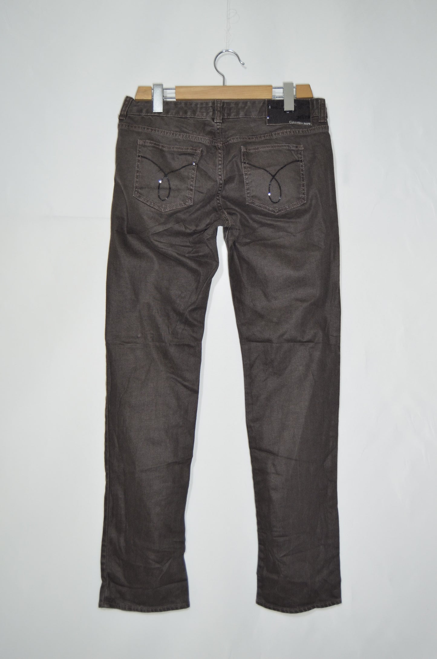 "Calvin Klein" Grey Straight Cut Jeans