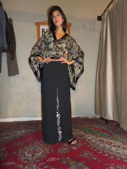 Long Pencil Skirt With Slit