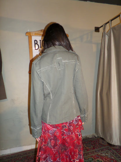 Military Style Detailed Jacket