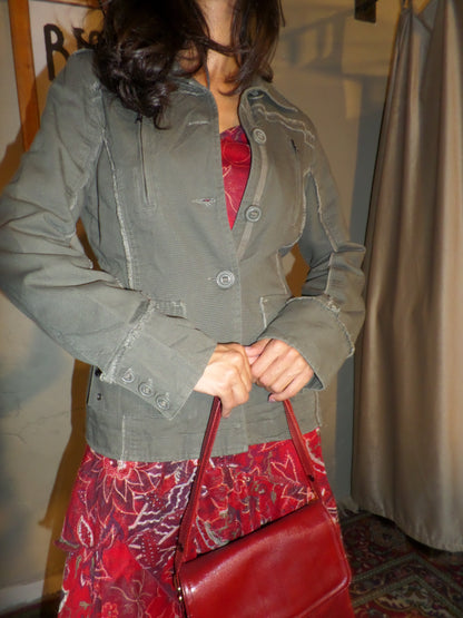 Military Style Detailed Jacket