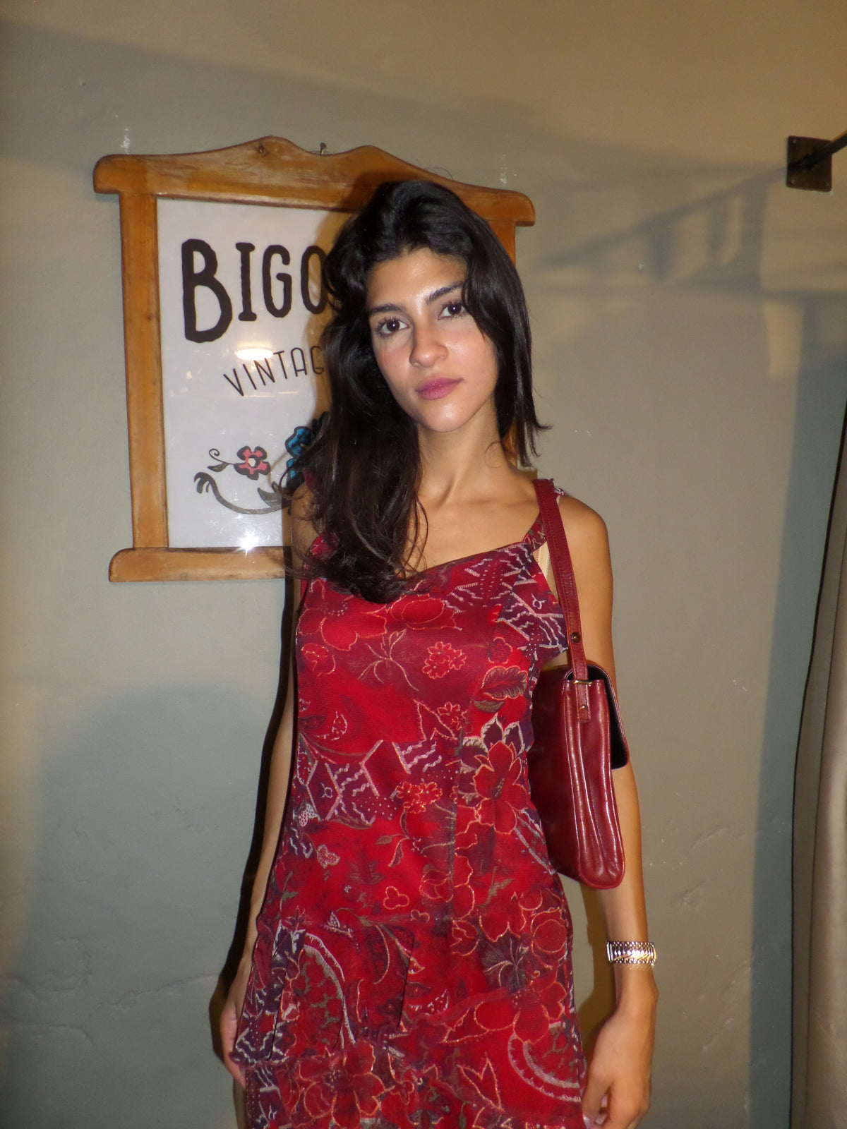 Lovely Asymmetrical Pattern Ruffle Dress